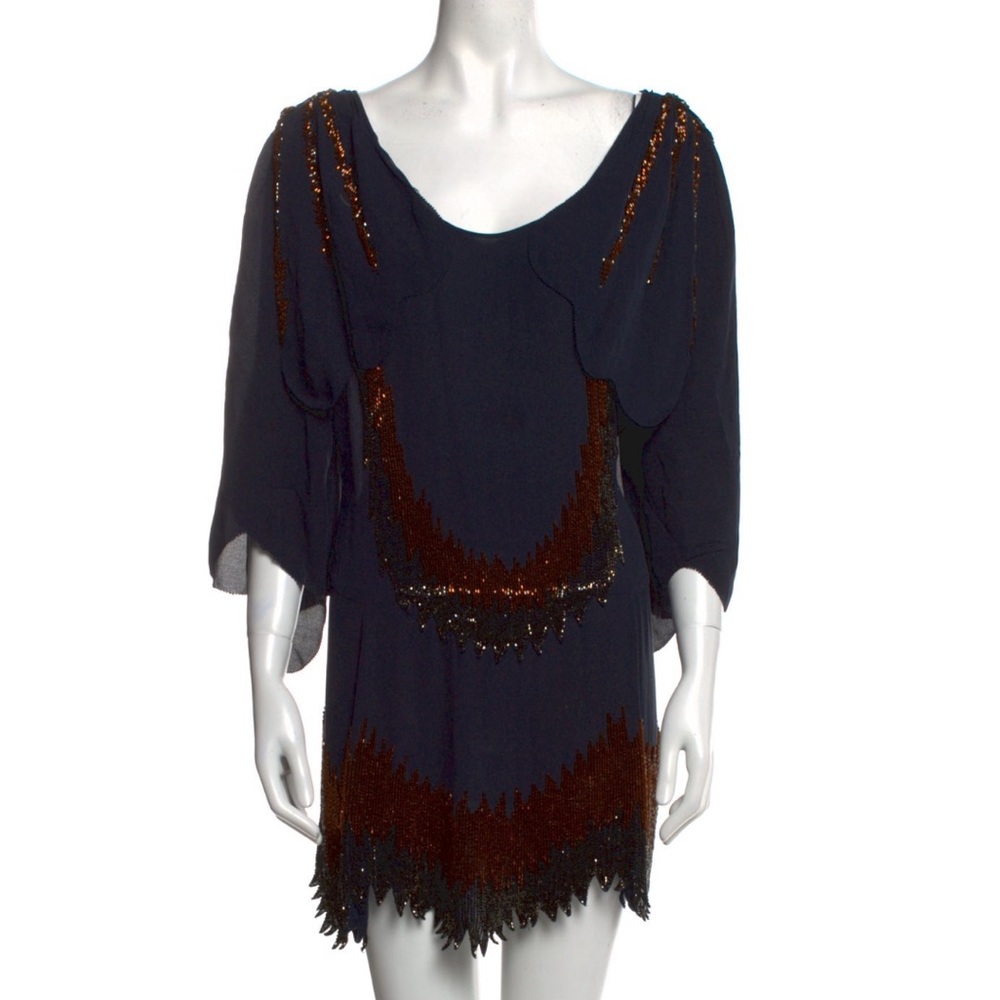 3.1 Phillip Lim Silk Shift Dress - Beaded - Picture 1 of 3